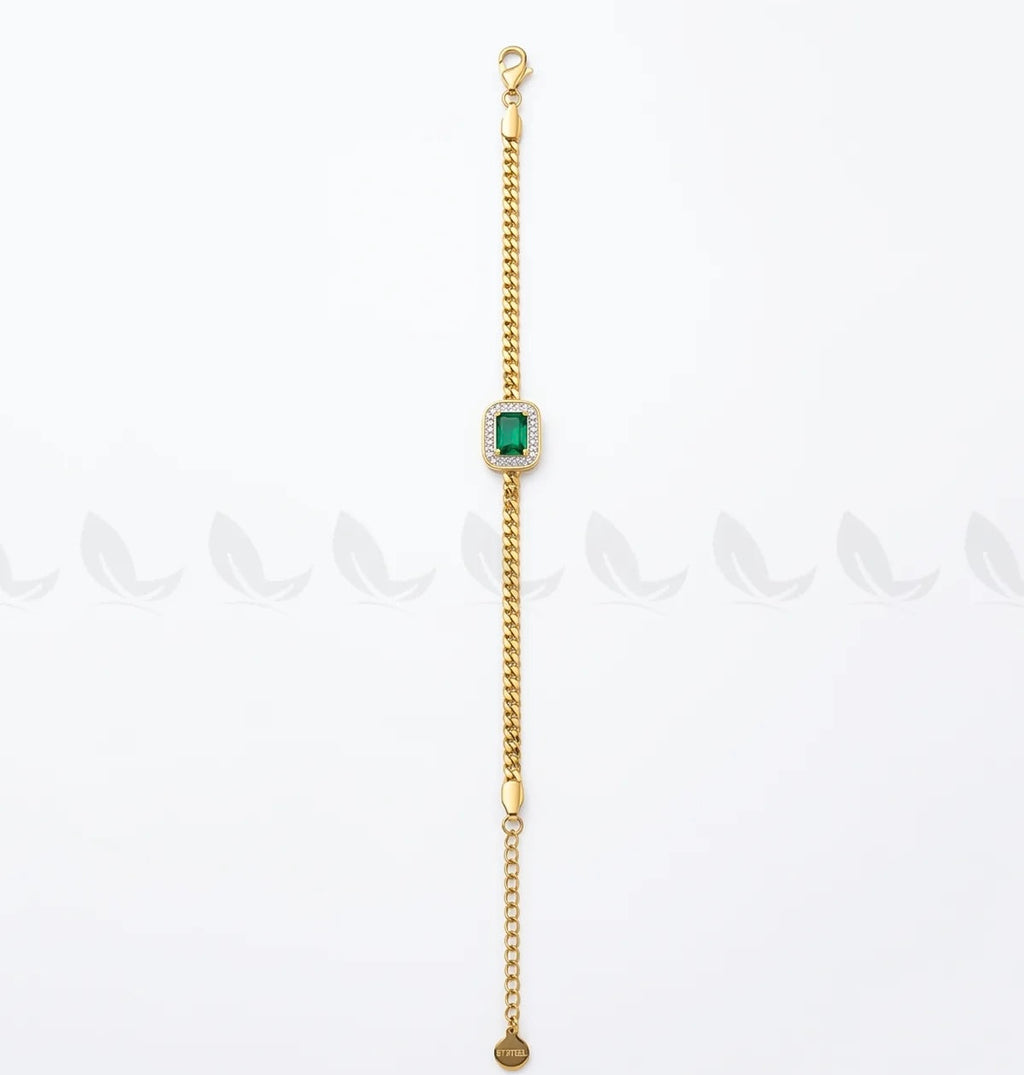 Green stone Bracelet ✨