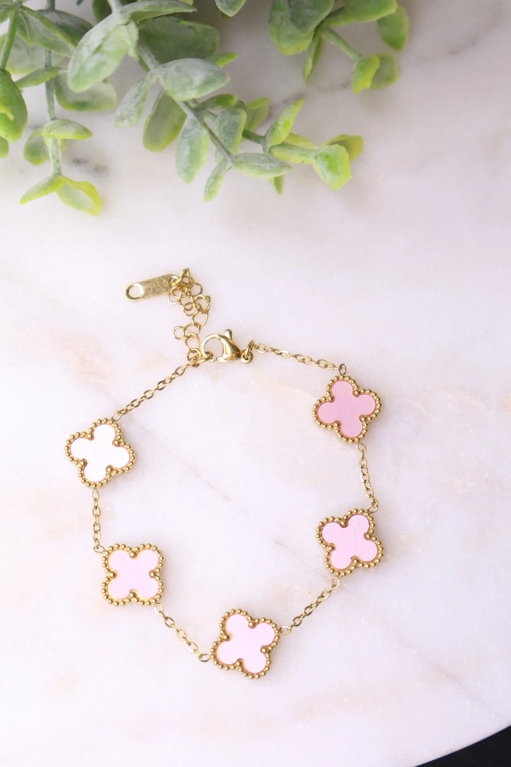 Premium Pink clover bracelet ✨
