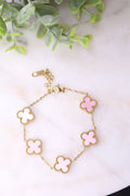 Premium Pink clover bracelet ✨