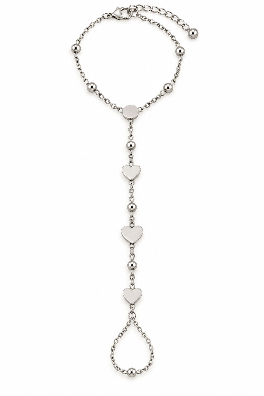 Silver Heart | Handchain