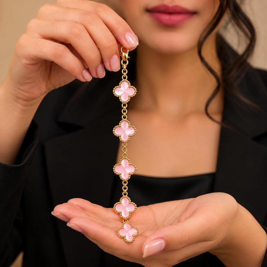 Premium Pink clover bracelet ✨