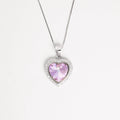 Lilac diamond pendant
