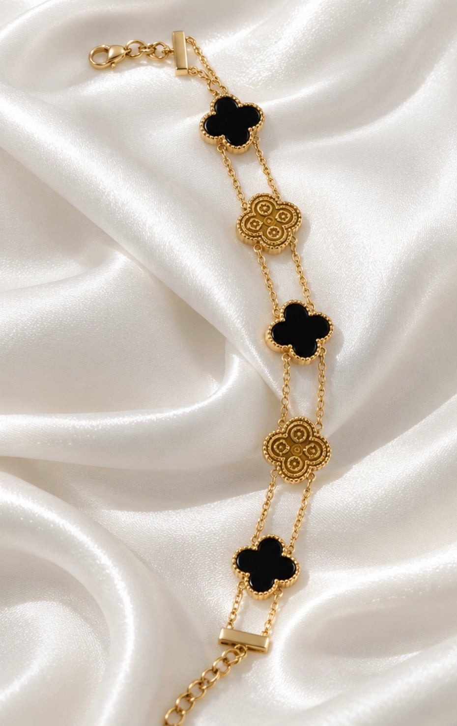 Double Chain Clover | Bracelet