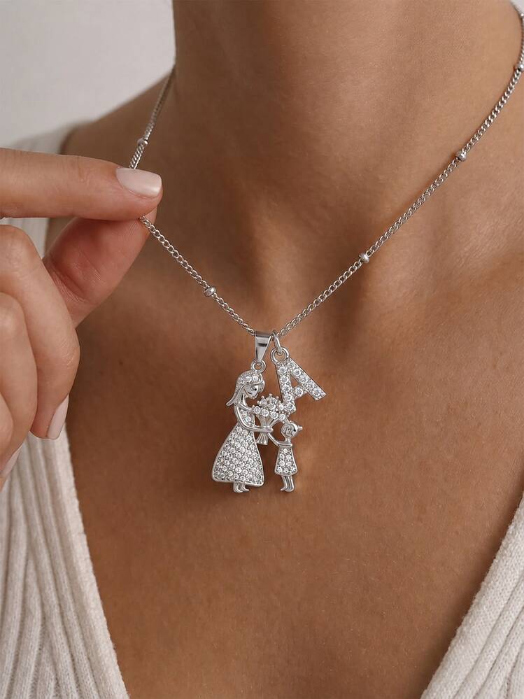 Mother daughter duo pendant