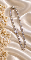 Silver heart crystal | Bracelet