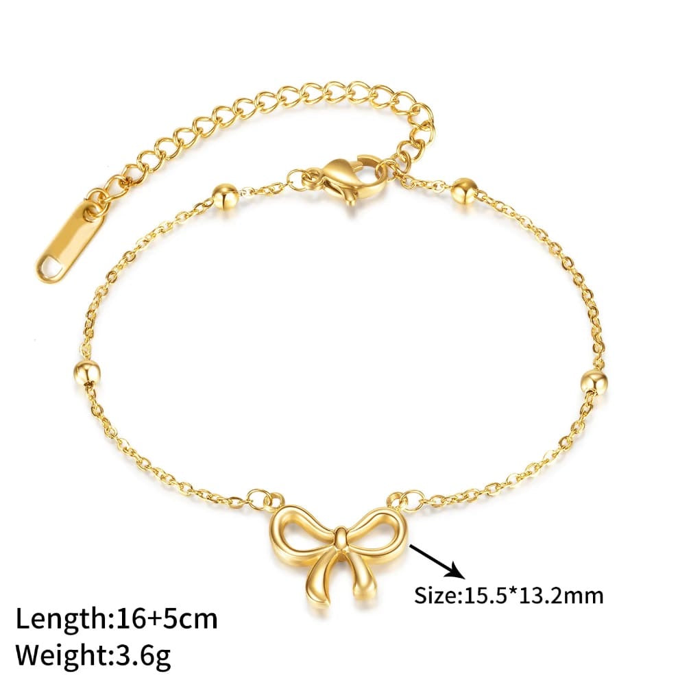 Gold bow bracelet ✨