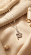 Silver snake pendant