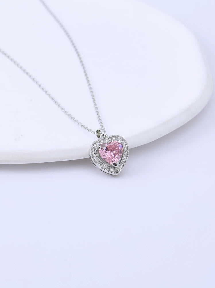 Lilac diamond pendant