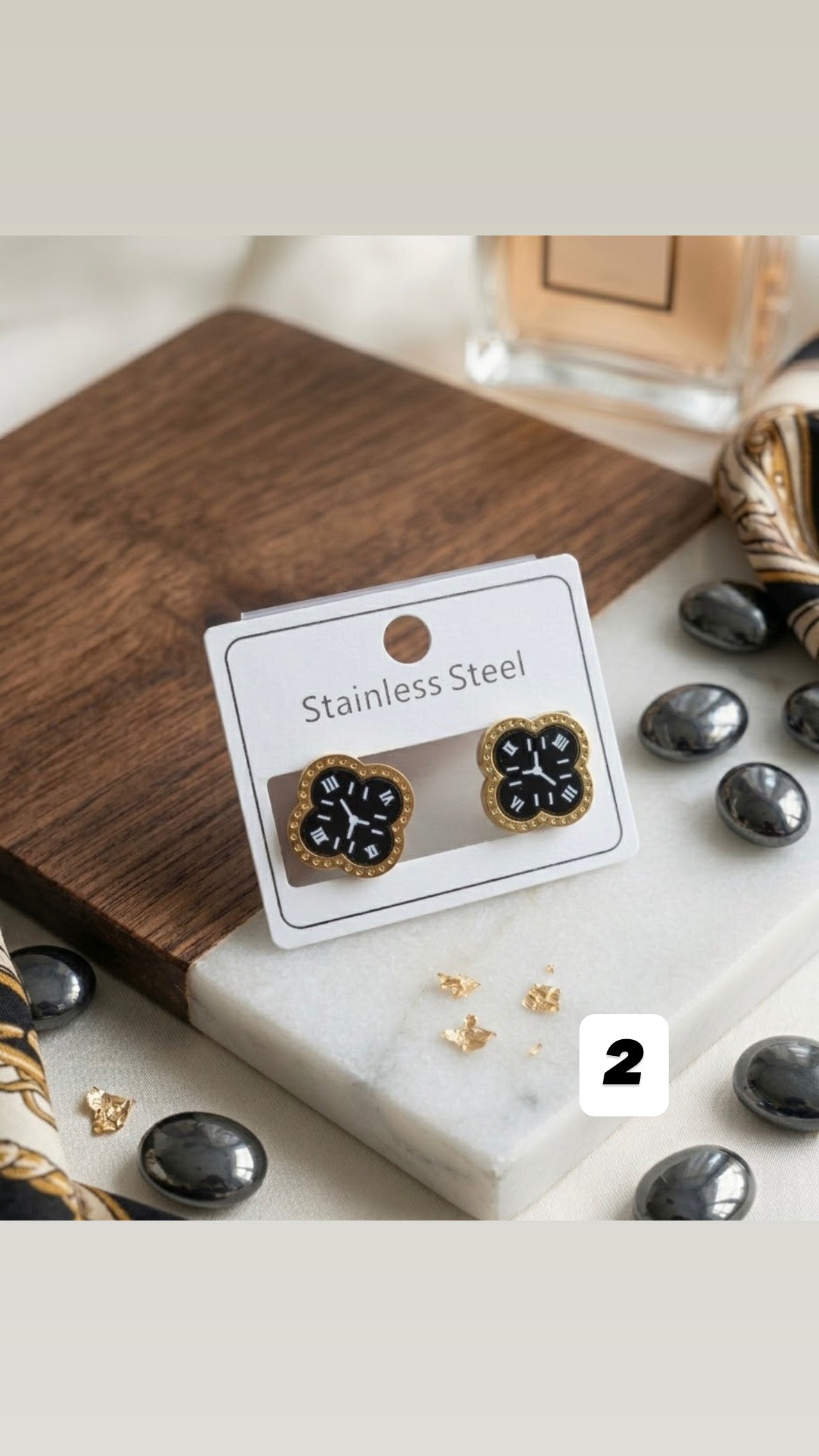 Clock | Ear Studs
