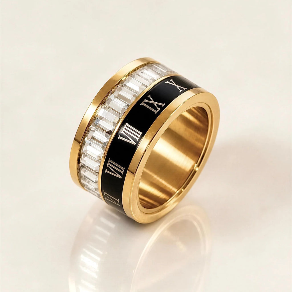 Roman Ring black n white ✨